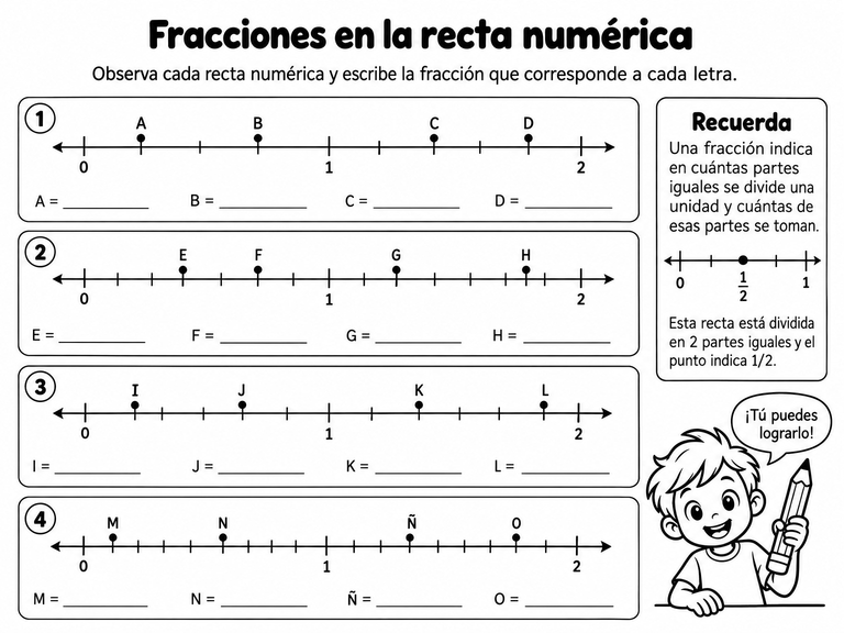 Portada de Actividad de fracciones – 4.º de primaria