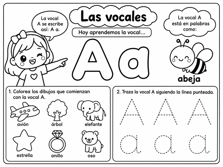 Portada de Organizador de las vocales
